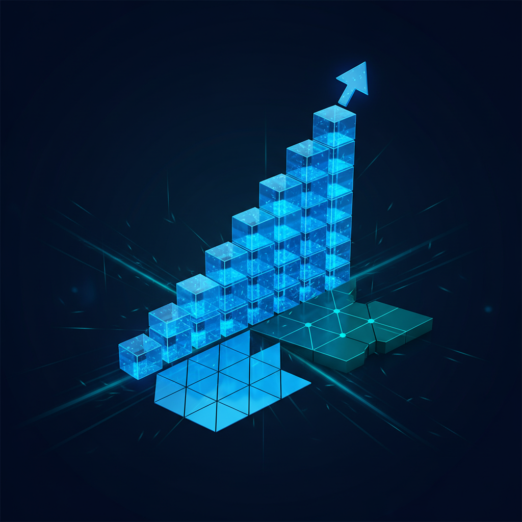 Revenue growth visualization